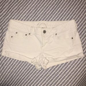 American Eagle White corduroy shorts